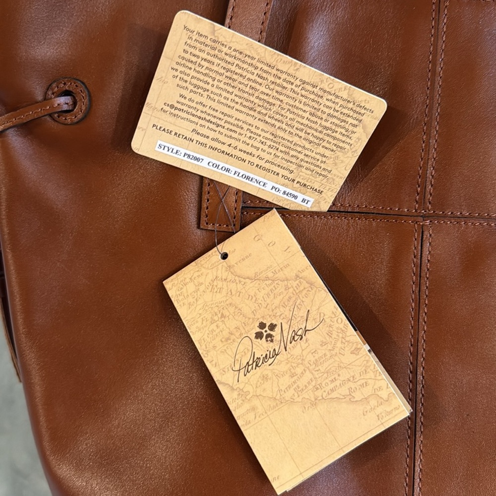Patricia Nash leather tote with dust bag - Picture 6 of 17